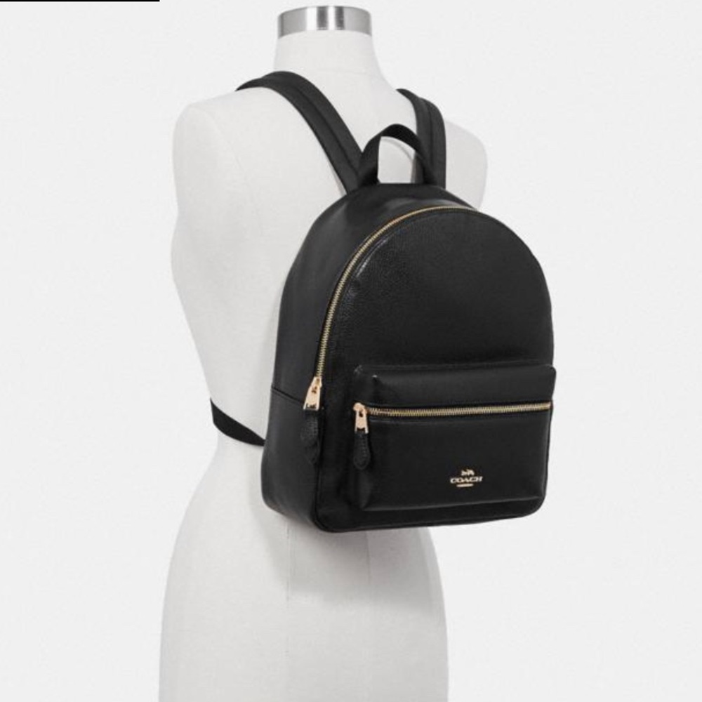 Coach leather backpack